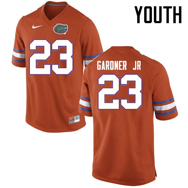Florida Gators Youth #23 Chauncey Gardner Jr. College Football Jerseys Orange